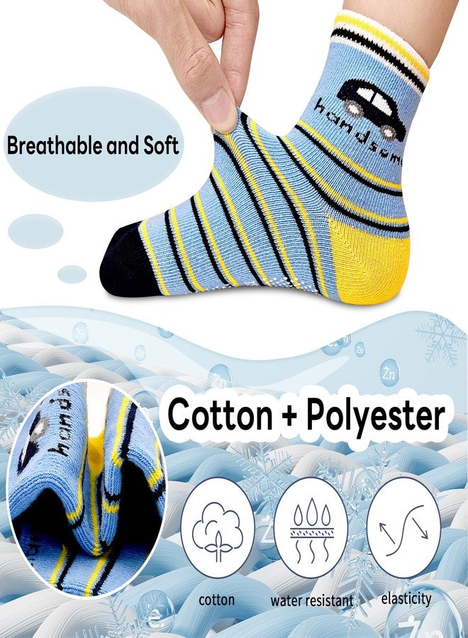 Tphon Non Slip Kids Toddler Socks with Grippers Baby 12 Pairs Anti Skid Socks for Boys Girls for 1-3 Year Children - Image 3